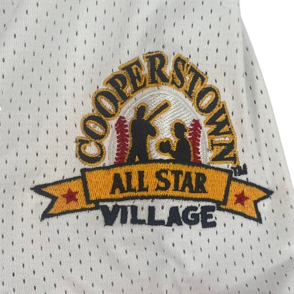 Cooperstown All Star Village Baseball Jersey Medium White #28 Green Monster - Picture 4 of 14